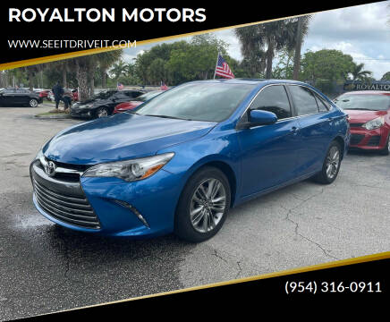 2017 Toyota Camry for sale at ROYALTON MOTORS in Plantation FL