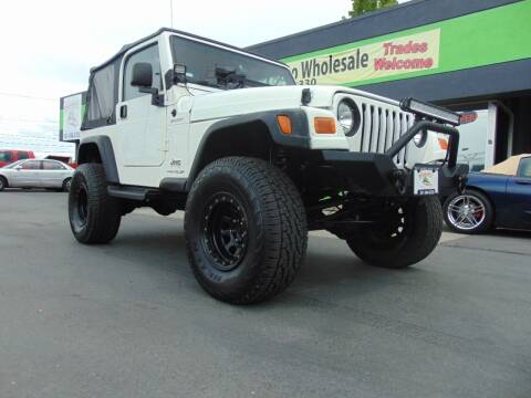 2006 Jeep Wrangler for sale at Schroeder Auto Wholesale in Medford OR
