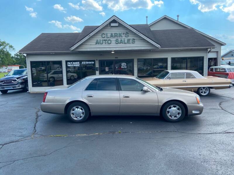 2001 Cadillac DeVille for sale at Clarks Auto Sales in Middletown OH