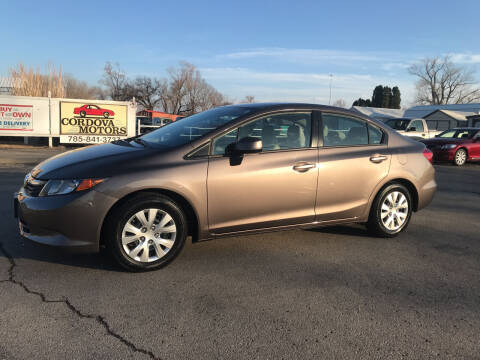 2012 Honda Civic for sale at Cordova Motors in Lawrence KS