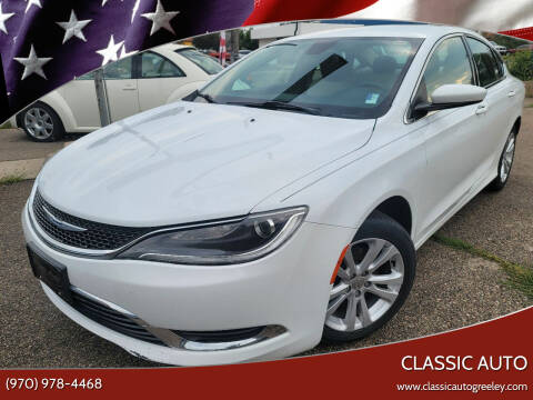 2015 Chrysler 200 for sale at Classic Auto in Greeley CO