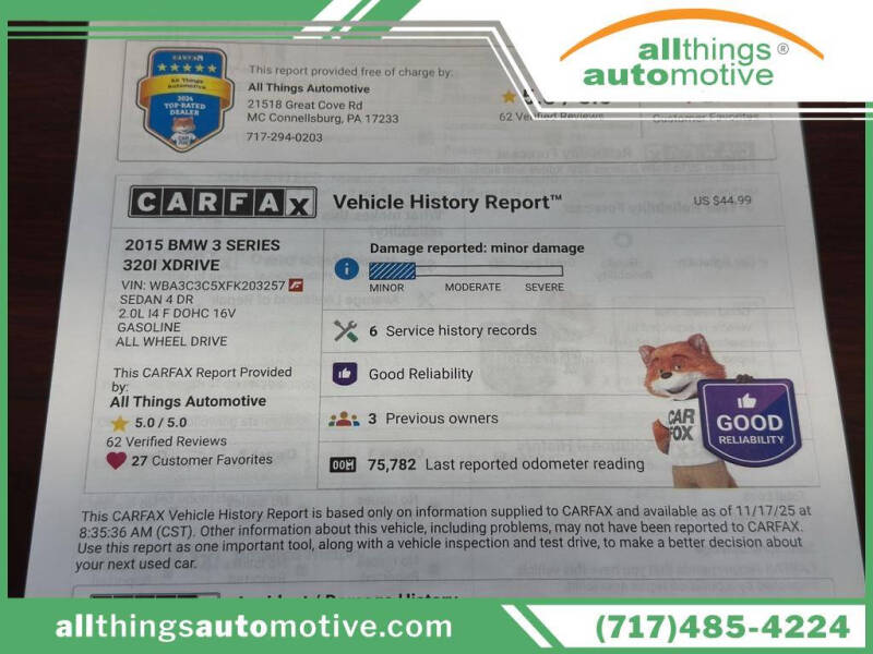 2015 BMW 3 Series 320i xDrive