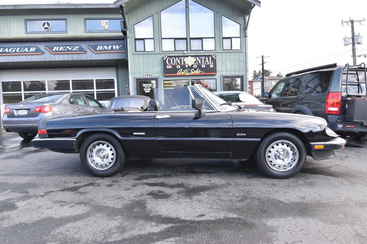 1987 Alfa Romeo Spider for sale at Continental Motors Inc in Lake Forest Park, WA