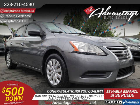 2015 Nissan Sentra for sale at ADVANTAGE AUTO SALES INC in Bell CA