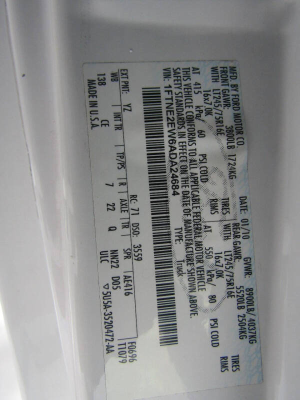 2010 Ford E-Series E-250