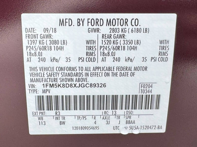 2018 Ford Explorer XLT