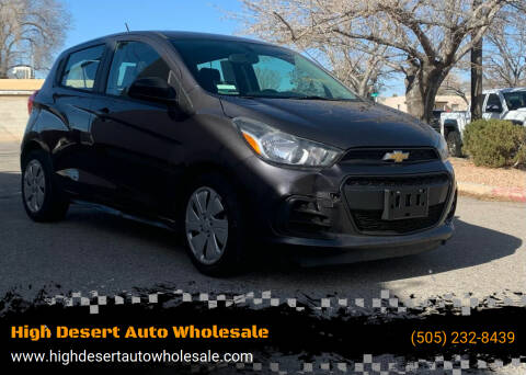2013 Chevrolet Spark for sale at High Desert Auto Wholesale in Albuquerque NM