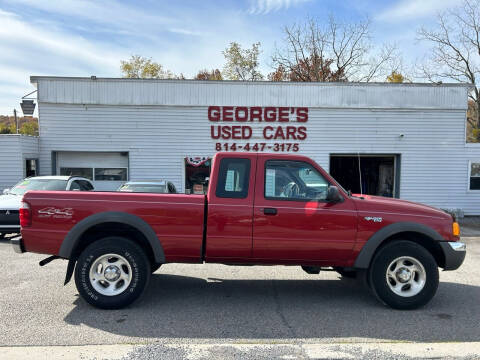 2001 Ford Ranger for sale at George's Used Cars Inc in Orbisonia PA