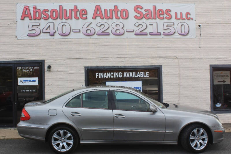 2009 Mercedes-Benz E-Class for sale at Absolute Auto Sales in Fredericksburg VA