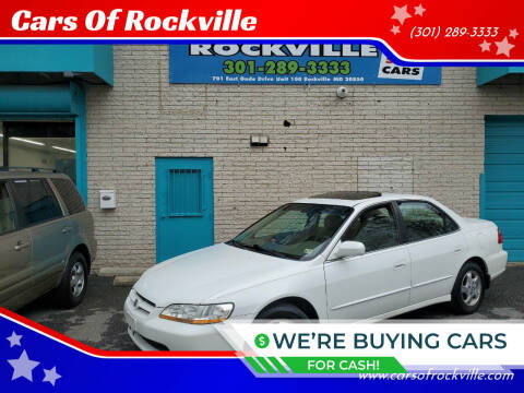 1998 Honda Accord for sale at Cars Of Rockville in Rockville MD