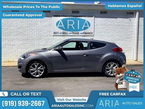2016 Hyundai Veloster for sale at ARIA AUTO SALES INC in Raleigh NC