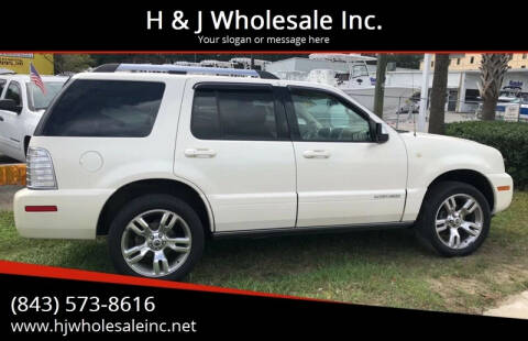 2008 Mercury Mountaineer for sale at H & J Wholesale Inc. in Charleston SC