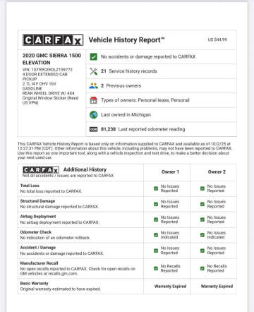 2020 GMC Sierra 1500 Elevation