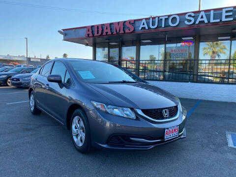 2015 Honda Civic for sale at Adams Auto Sales CA in Sacramento CA