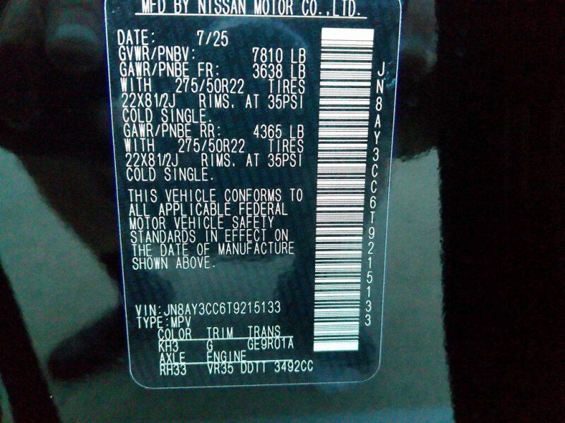 2026 Nissan Armada Platinum Reserve