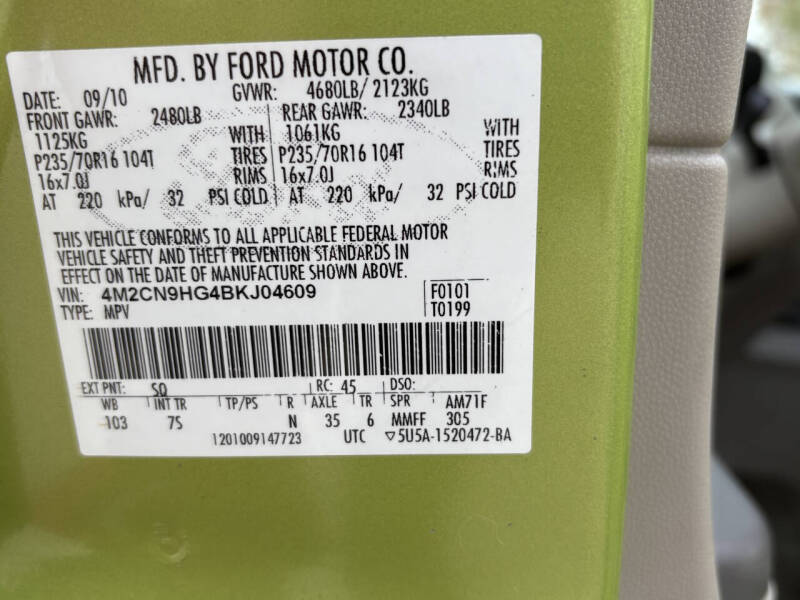 2011 Mercury Mariner Premier V6