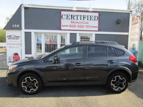 2015 Subaru XV Crosstrek for sale at CERTIFIED MOTORCAR LLC in Roselle Park NJ