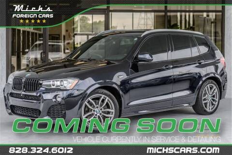 2017 BMW X3 for sale at Mich's Foreign Cars in Hickory NC