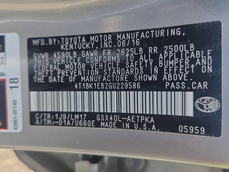 2016 Toyota Avalon Limited