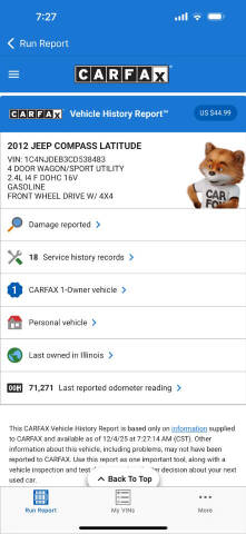 2012 Jeep Compass Latitude