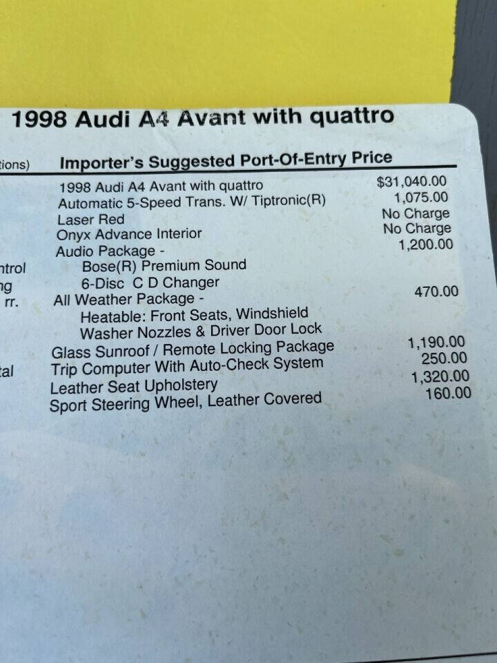 1998 Audi A4 102