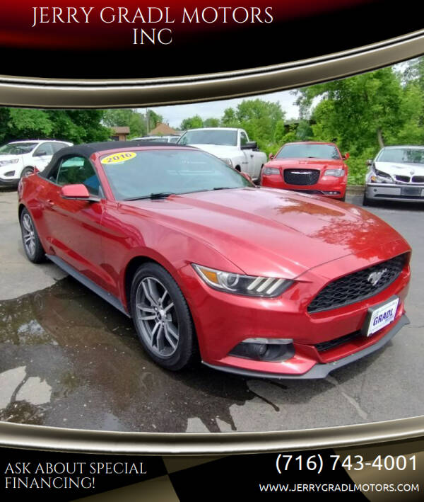 2016 Ford Mustang for sale at JERRY GRADL MOTORS INC in North Tonawanda NY