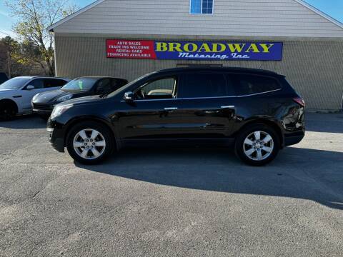 2016 Chevrolet Traverse for sale at Broadway Motoring Inc. in Ayer MA