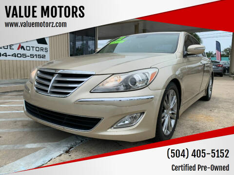 2012 Hyundai Genesis for sale at VALUE MOTORS in Kenner LA