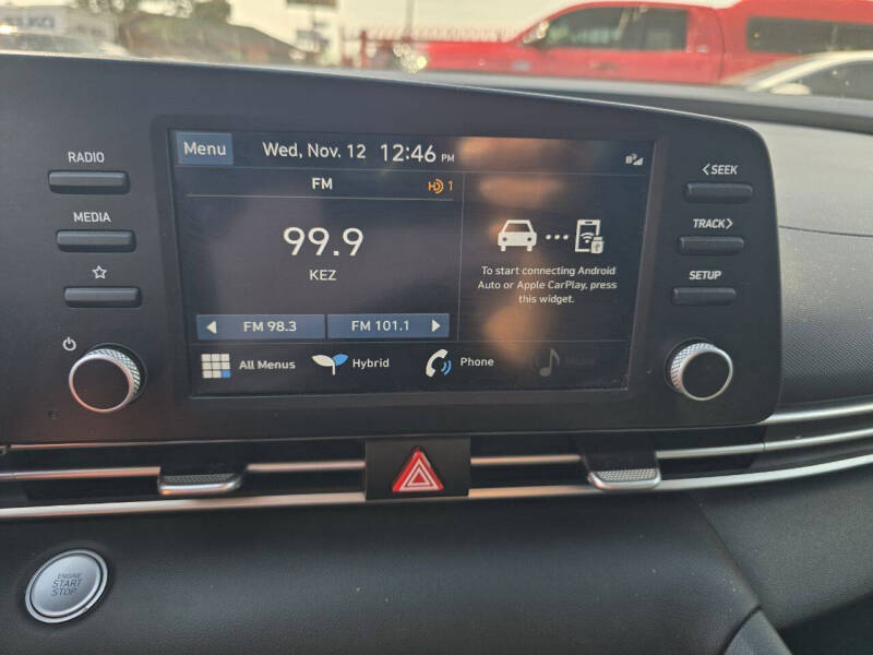 2023 Hyundai Elantra Hybrid Blue