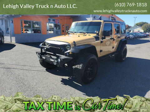 2014 Jeep Wrangler Unlimited for sale at Lehigh Valley Truck n Auto LLC. in Schnecksville PA