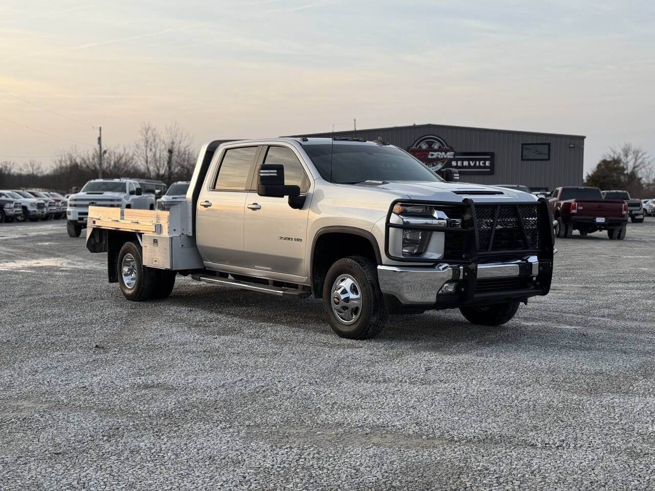 Silver 2021 Chevrolet Silverado 3500HD LT 4x4 LT 4dr Crew Cab LB DRW 2