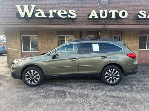 2015 Subaru Outback for sale at Wares Auto Sales INC in Traverse City MI