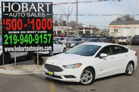2018 Ford Fusion Hybrid for sale at Hobart Auto Sales in Hobart IN