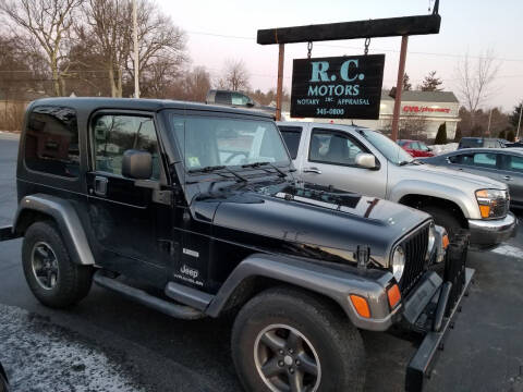2004 Jeep Wrangler for sale at R C Motors in Lunenburg MA