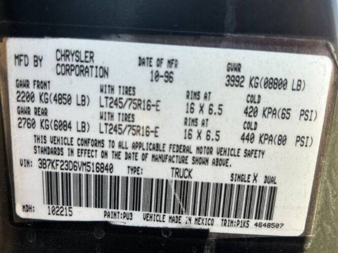 1997 Dodge Ram