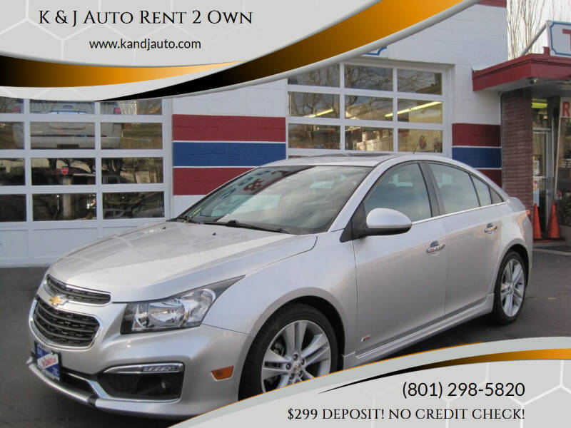 2015 Chevrolet Cruze for sale at K & J Auto Rent 2 Own in Bountiful UT