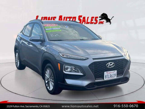 2020 Hyundai Kona for sale at LIONS AUTO SALES in Sacramento CA