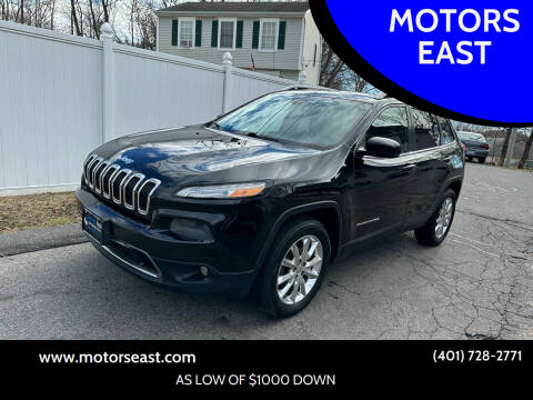 2014 Jeep Cherokee for sale at MOTORS EAST in Cumberland RI