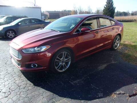 2014 Ford Fusion for sale at DAVE KNAPP USED CARS in Lapeer MI