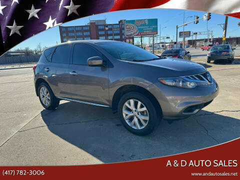 2014 Nissan Murano for sale at A & D Auto Sales in Joplin MO