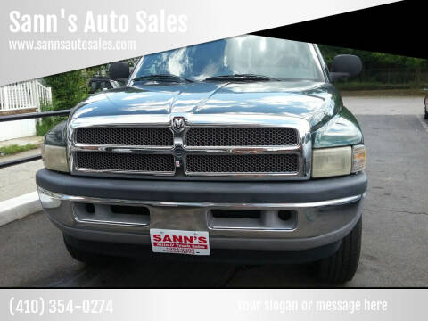 2000 Dodge Ram Pickup 1500 for sale at Sann's Auto Sales in Baltimore MD
