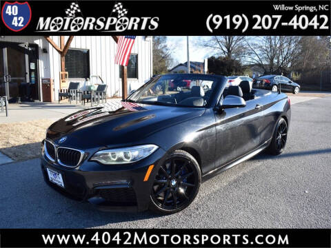 2016 BMW 2 Series for sale at 4042 Motorsports in Willow Spring NC