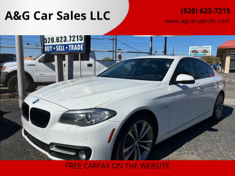 2016 BMW 5 Series for sale at A&G Car Sales  LLC in Tucson AZ