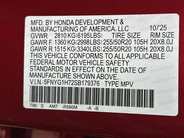 2025 Honda Pilot Touring