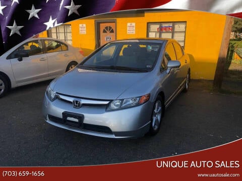 2007 Honda Civic for sale at Unique Auto Sales in Marshall VA