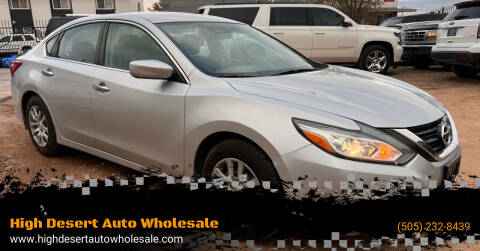 2017 Nissan Altima for sale at High Desert Auto Wholesale in Albuquerque NM