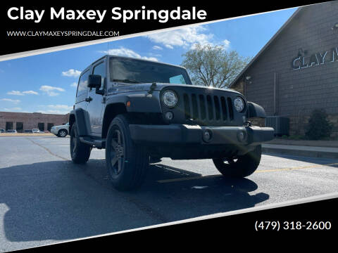 2017 Jeep Wrangler for sale at Clay Maxey Springdale in Springdale AR