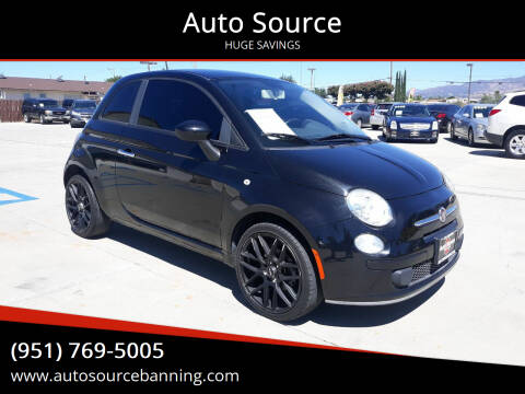 2013 FIAT 500 for sale at Auto Source in Banning CA