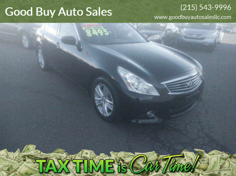 2012 Infiniti G37 Sedan for sale at Good Buy Auto Sales in Philadelphia PA