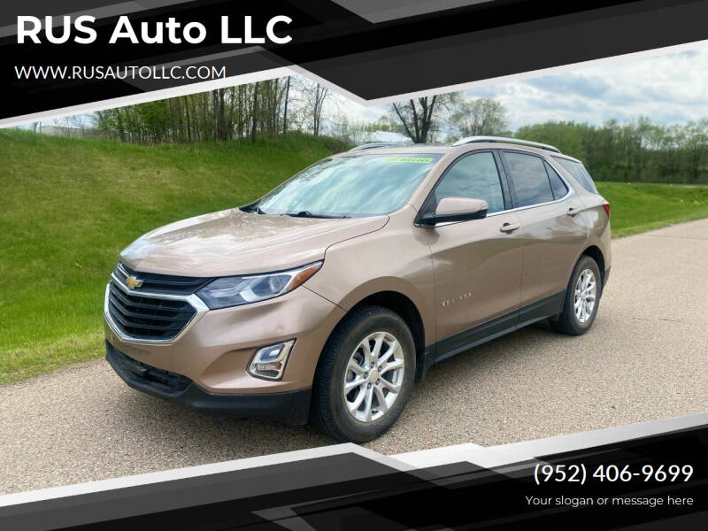2018 Chevrolet Equinox for sale at RUS Auto LLC in Shakopee MN